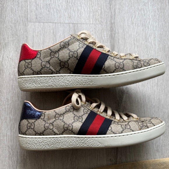 Gucci Ace GG Supreme sneakers sz 6 Eu 36.  Like new - Picture 1 of 13